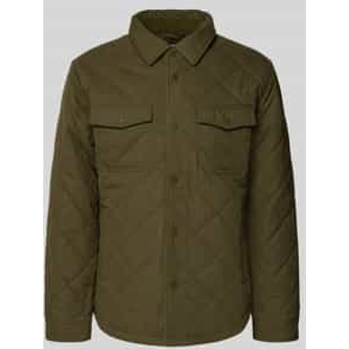 regular fit overhemdjack van katoenmix model 'QUILTED WORKSHIRT'
