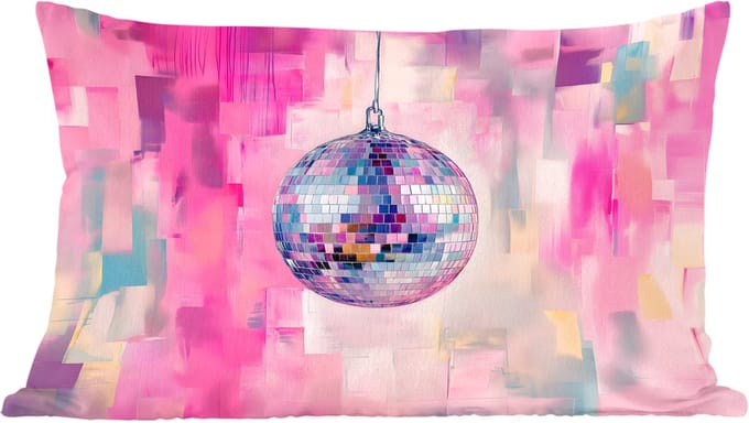 Sierkussens - Kussentjes Woonkamer - 60x40 cm - Discobal - Pink - Verf