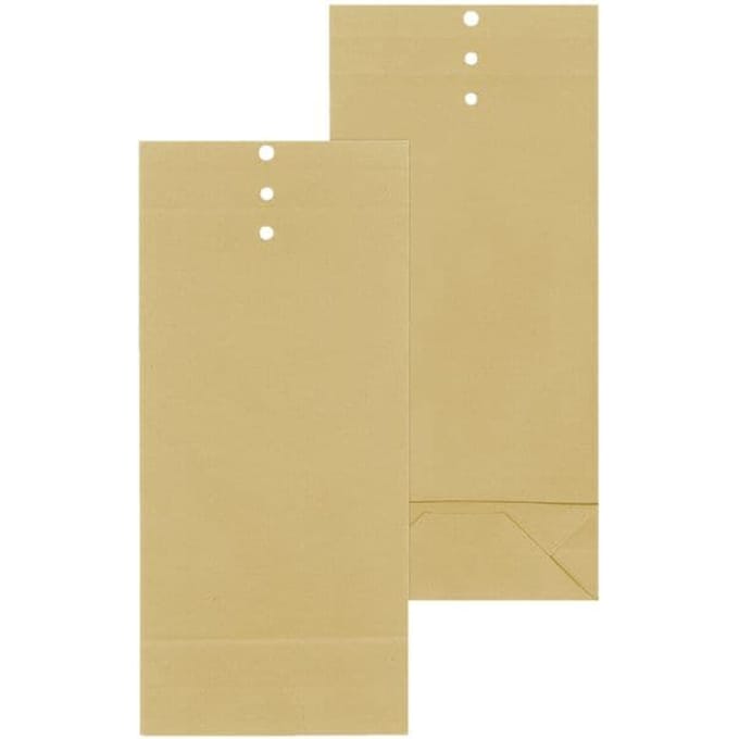 Papieren zakjes, bruin, 245 x 100 x 40 mm