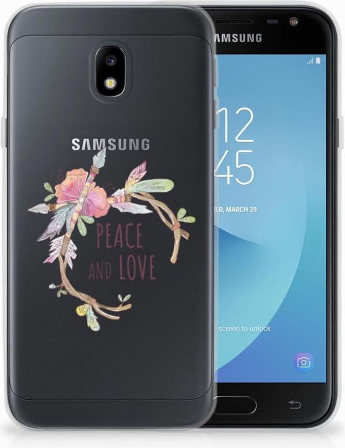 Samsung Galaxy J3 2017 Telefoonhoesje met Naam Boho Text