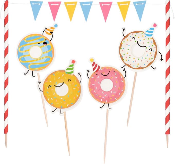 Taartdecoratie kit Donut.