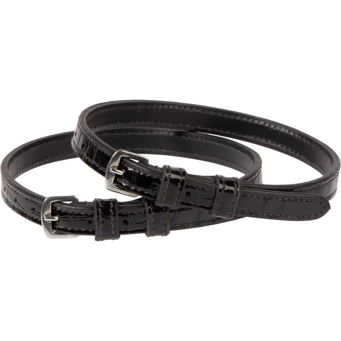 Sporenriempjes Croco - Bruin & Zwart Voor Ruiters