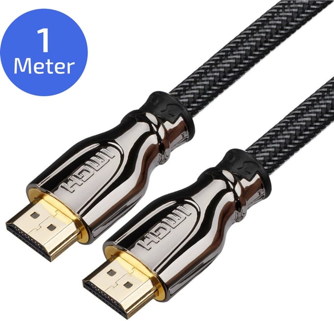 HDMI Kabel 2.0 – 1 Meter – 4K 60Hz – Zwart