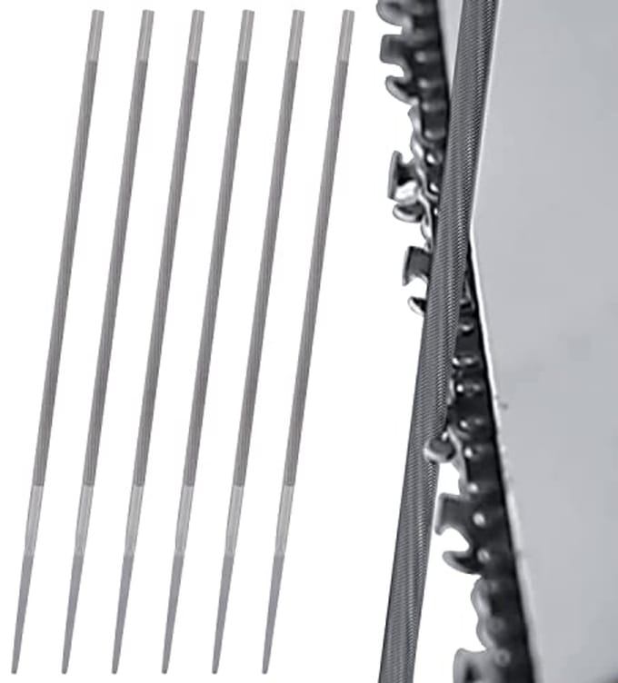 Solidchoice - Ronde Vijlen voor Kettingzagen 4,8 mm - Set van 6