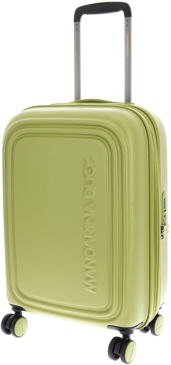 MANDARINA DUCK trolley Logoduck + Expandable Trolley Winter Olive Lichtgroen 55cm