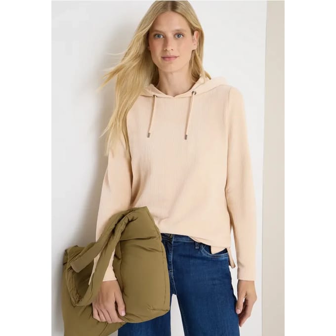 Corduroy jas met capuchon