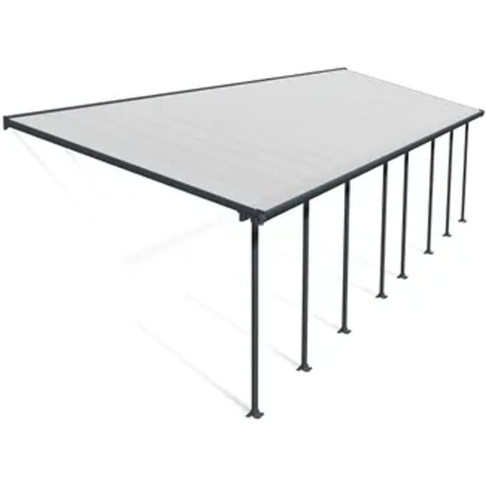 Palram | Canopia - Terrasoverkapping Feria - Donkergrijs - 3x10.4m