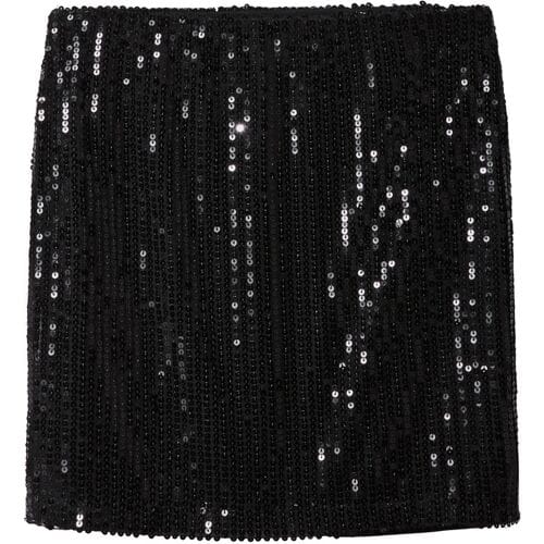 ESMARA Dames minirok met pailletten (Zwart, S (36/38))