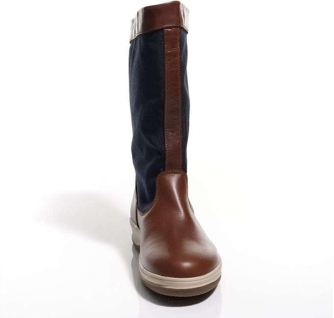Compass Compatex zeillaarzen navy/bruin