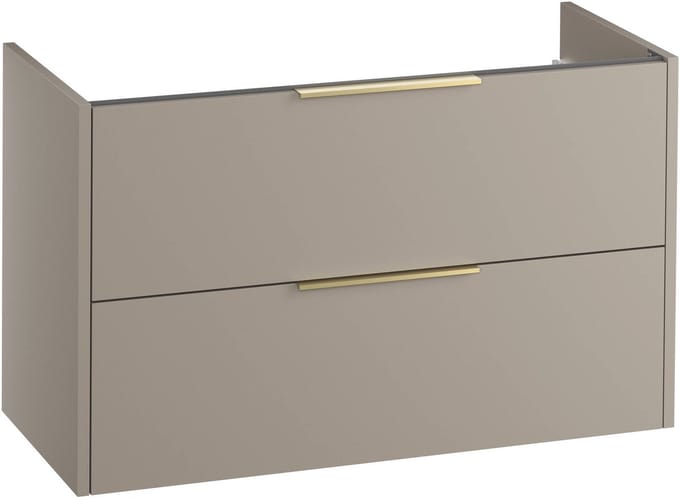 Saqu Lima wastafelonderkast excl. greep 100x45x60cm mat greige