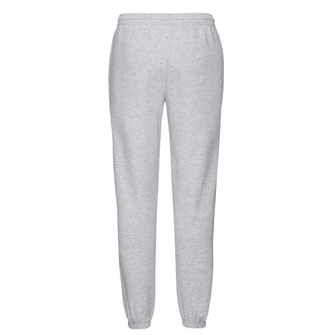Fruit of the Loom Heren klassieke joggingbroek met elastiek (Heide Grijs)