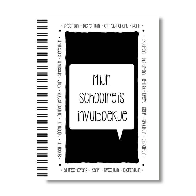 Mijn schoolreisje | Invulboek | Lettertijd - A5