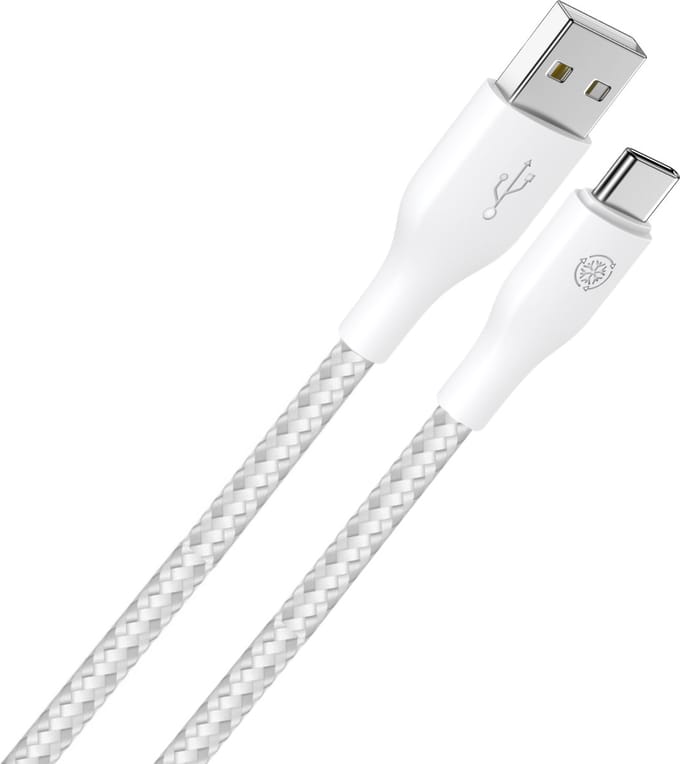 USB naar USB C Kabel 1 Meter - Fast Charge - USB-C Oplader Kabel - Geschikt voor Samsung Kabel - Wit