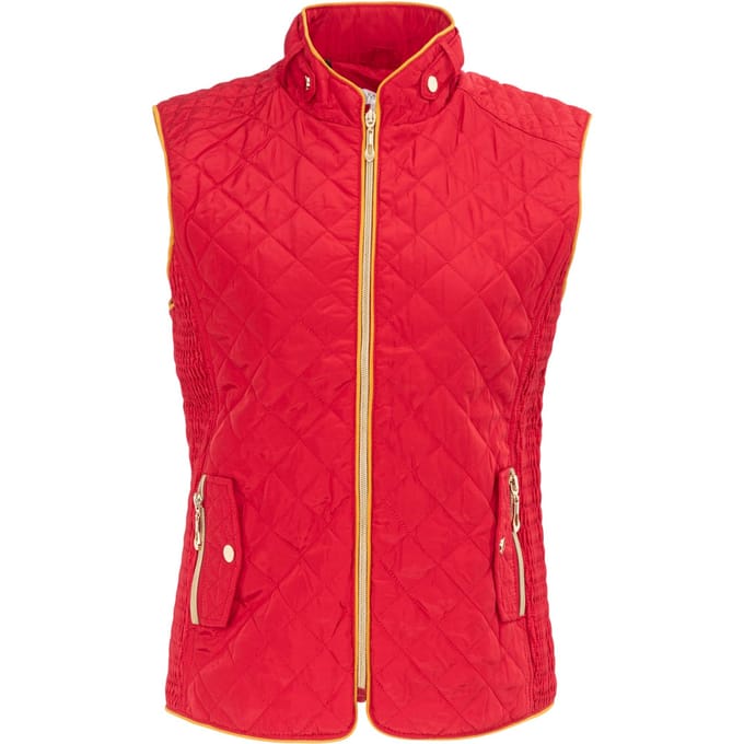 Miso Dames/Dames Gewatteerd Gilet (Rood)