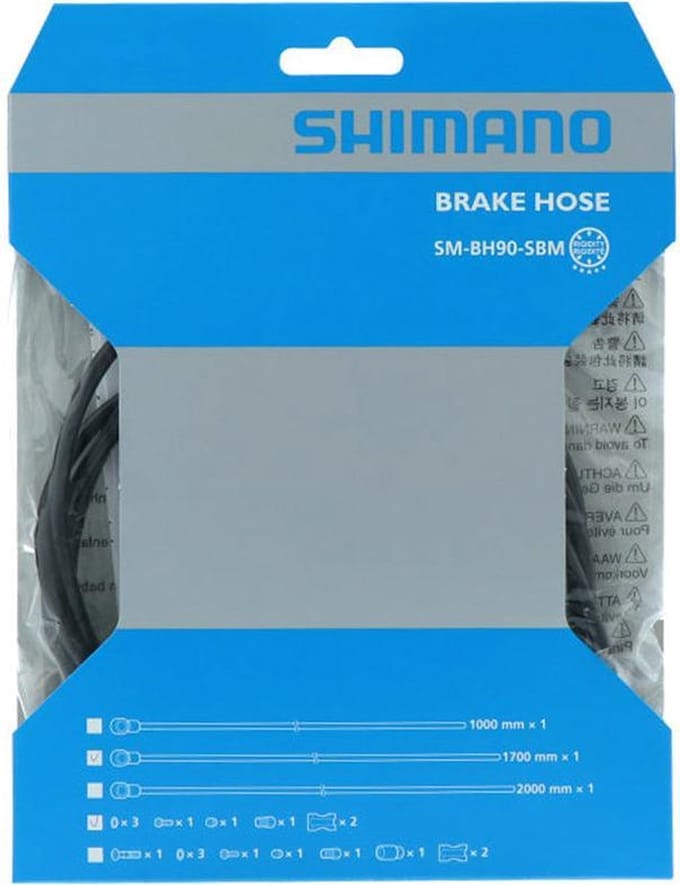 Shimano schijfrem leiding 1700mm XTR/XT/SLX zwart