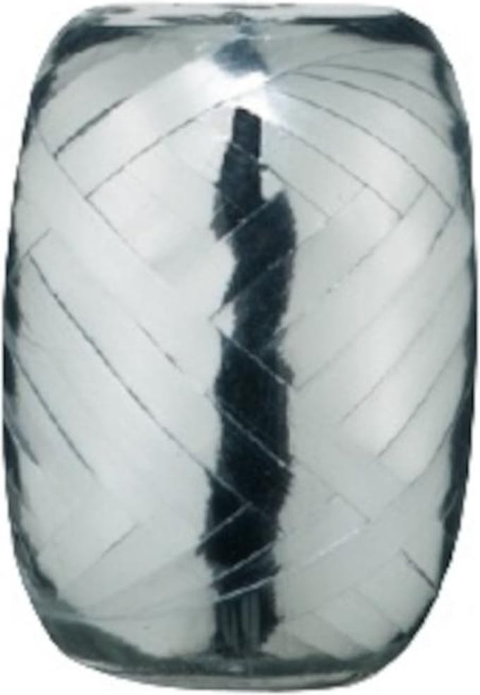 Wefiesta Cadeaulint Metallic 20 M X 5 Mm Polyester Zilver