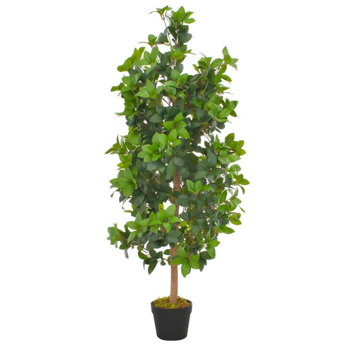 vidaXL - Kunstplant - met - pot - laurierboom - 120 - cm - groen