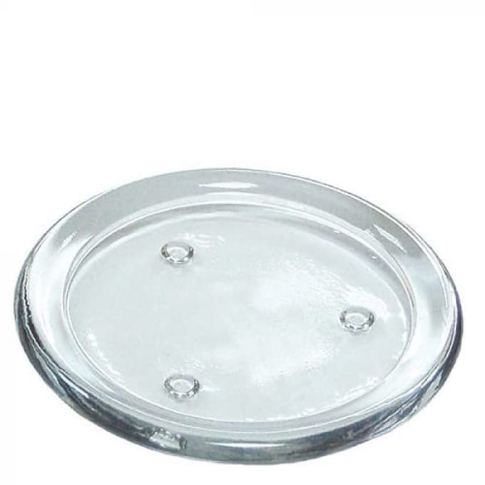 Grote glazen kaarsenhouder rond - Transparant en elegant