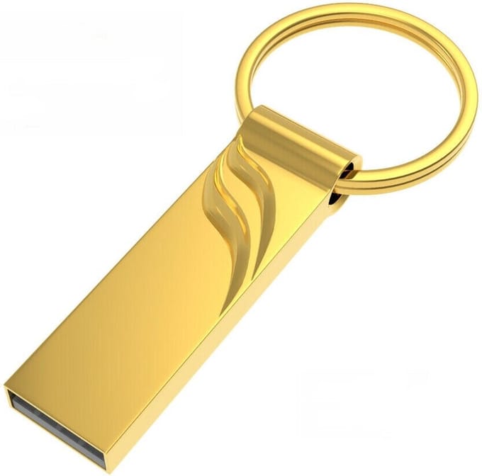 USB stick - 2.0 - 32GB - Leessnelheid: 30 MB/s - Schrijfsnelheid: 15 MB/s - Goud - Allteq