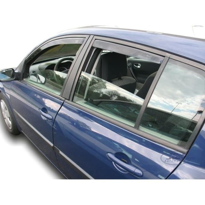 J&J AUTOMOTIVE | Heko Deflecteurs d'air Déflecteurs de Vent Pour Renault Megane 2, 5P. Berlina 2002-2008