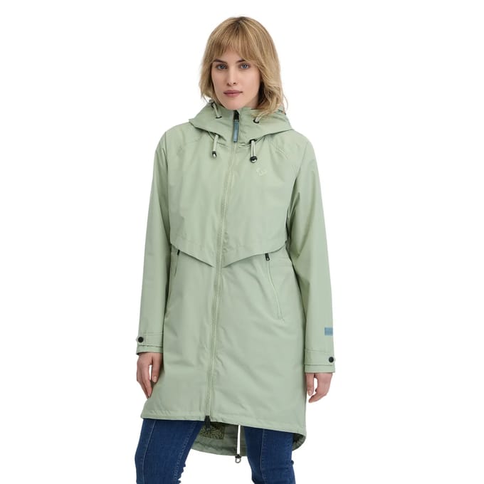 Waterdichte lange jas voor dames Ragwear Frodik