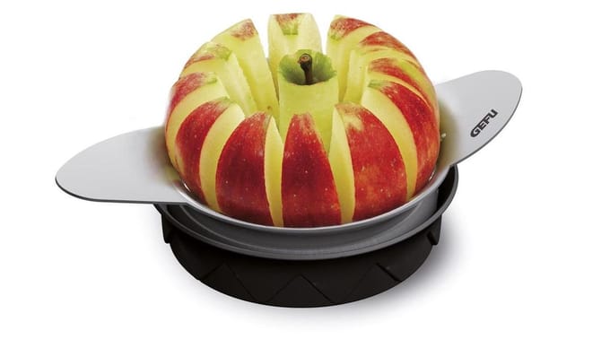 GEFU POMO Tomaten- en Appelsnijder - 12 Partjes in 1 Beweging - RVS