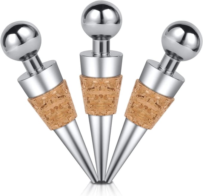 Herbruikbare Flessenstopper Set van 3, Ideaal voor Wijn, Champagne en Bier, Perfecte Flessenafdichting en Bewaring