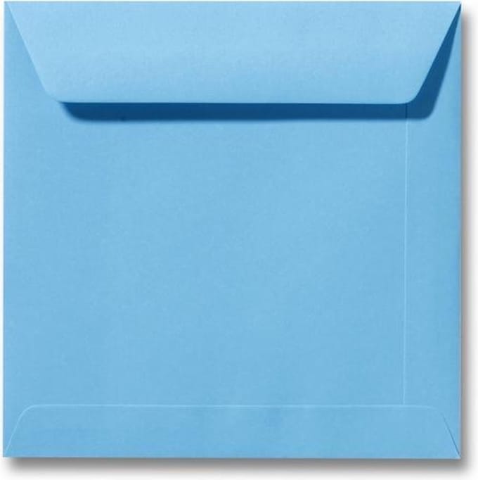 Envelop 19 x 19 Oceaanblauw, 100 stuks