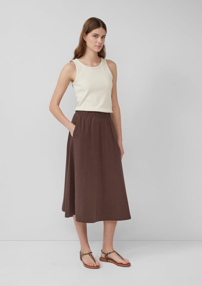 s.Oliver - female - Jersey midirok met steekzakken