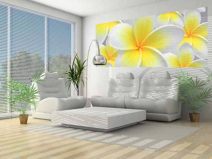 Floral Pattern Photo Wallcovering
