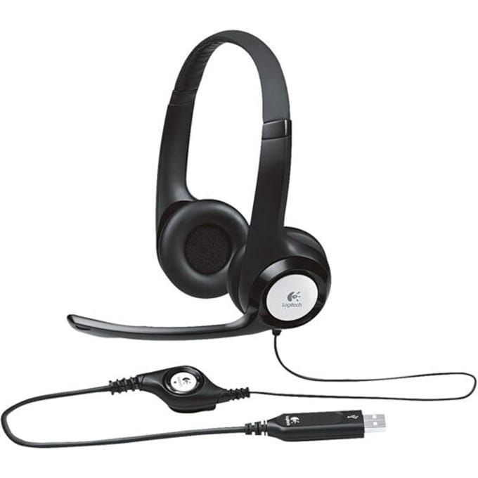 Logitech H390 On Ear headset Kabel Stereo Zwart Ruisonderdrukking (microfoon), Noise Cancelling Volumeregeling, Microfoon uitschakelbaar (mute) Computer