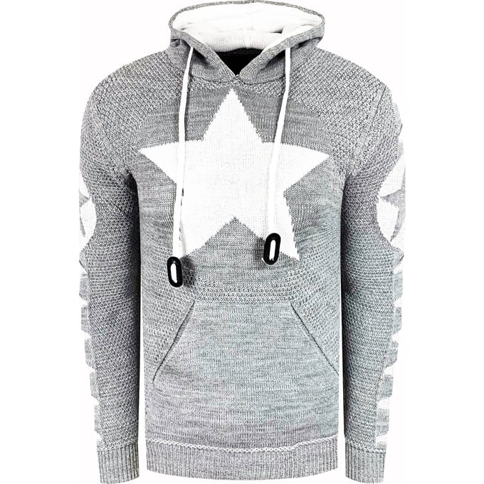 Grof gebreide hoodie