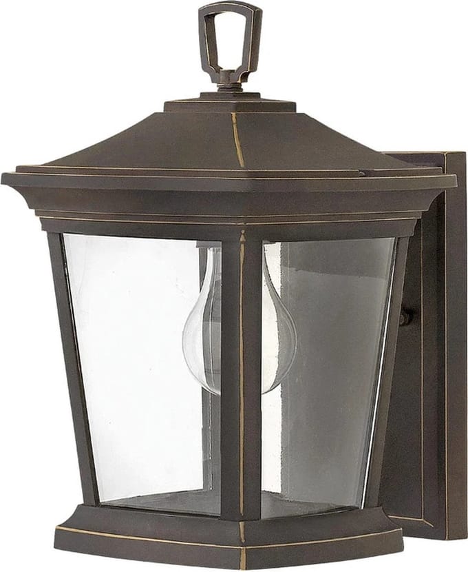 Hinkley LED Wand Buitenlamp Bromley | 1X E27 Max 60W | IP44 | Dimbaar | Oil Rubbed Bronze