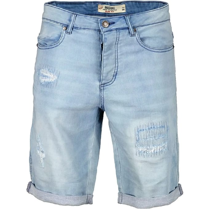 DEELUXE Afgewassen lichtblauwe skinny jeansshortBULLET Bleach Used