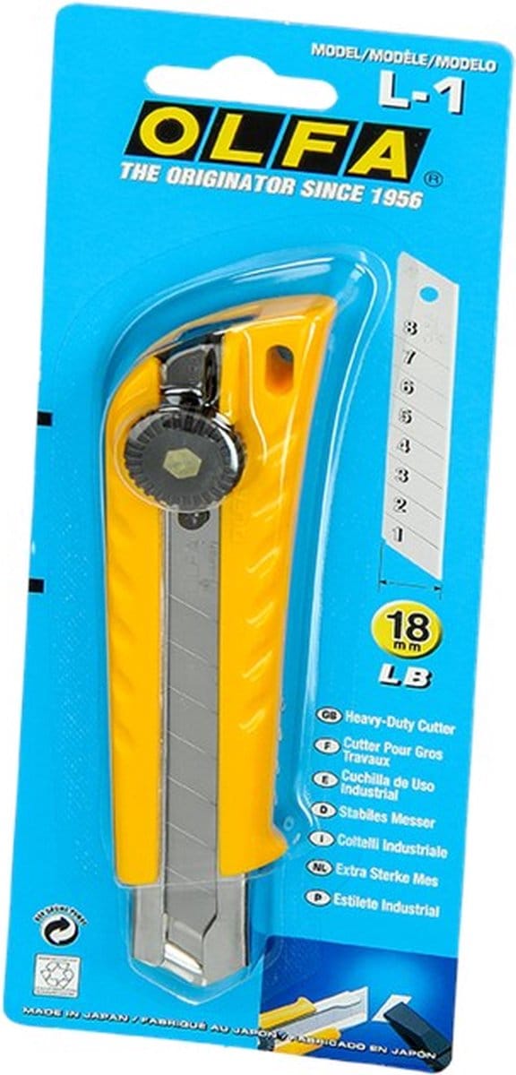 Olfa L-1 - Multifunctionele cutter - 18mm