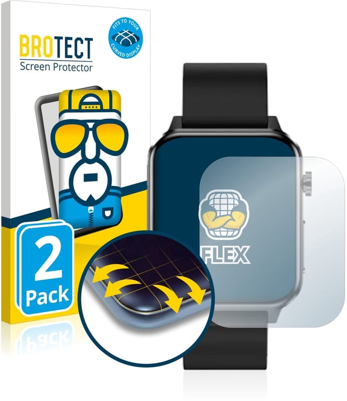 BROTECT - Screenprotector voor Kardena CARE Plus - Folie Beschermfolie transparant volledig dekking - 2 Stuks