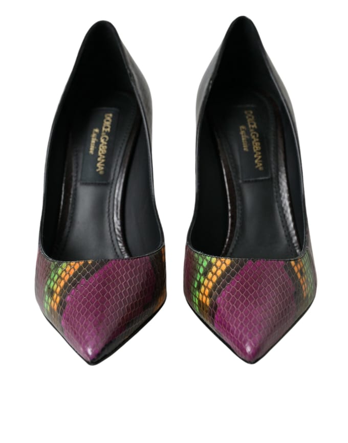 Dolce & Gabbana Multicolor Exotische Leren Hakken Pumps Schoenen
