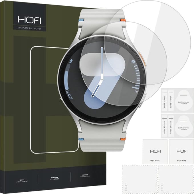 GEHARD - GLAS - HOFI GLASS PRO+ 2-PACK SAMSUNG GALAXY HORLOGE - 4 / 5 / 6 / 7 - (44 - MM) - HELDER