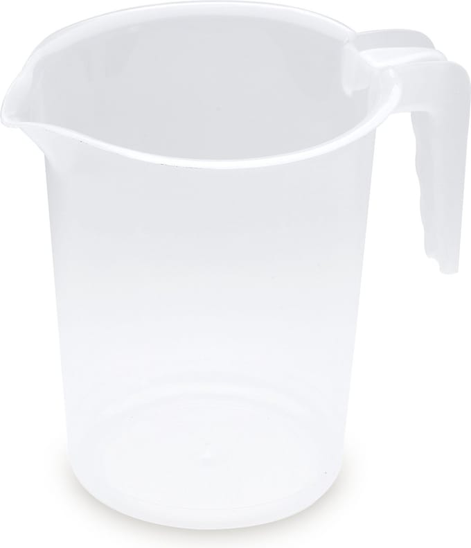 Plasticforte schenkkan - 1,2 liter - maatbeker - transparant - plastic