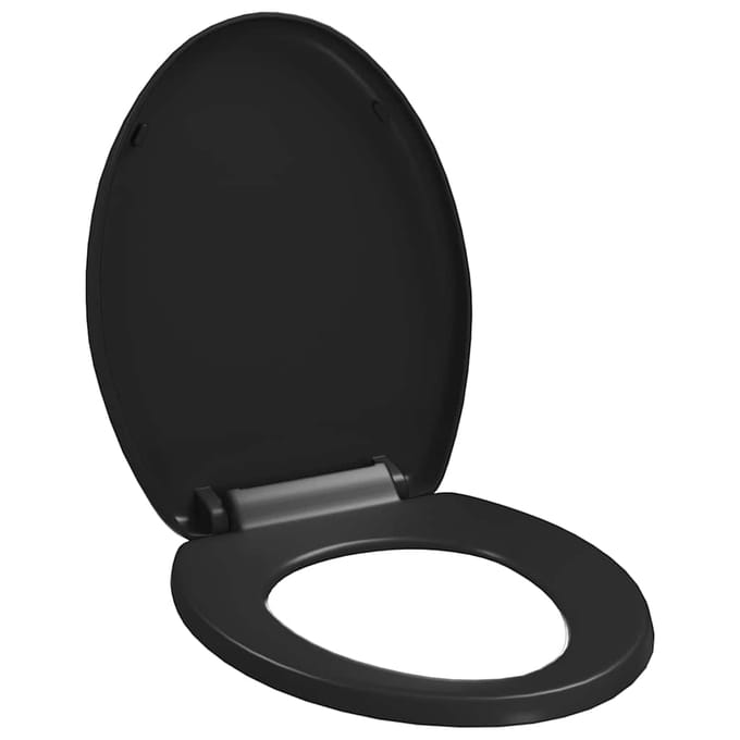 vidaXL - Toiletbril - soft-close - met - quick-release - ontwerp - zwart