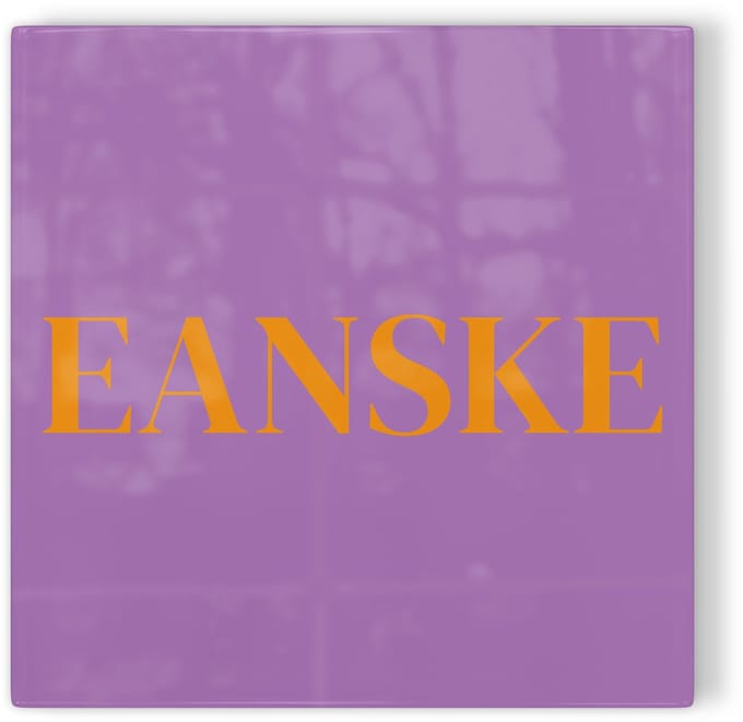 Tegeltje Enschede Eanske - paars oranje - tegeltje stad - tegeltje met tekst