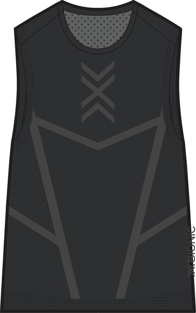 X-Bionic Xceed Run Tanktop Dames X Black/Rhino Grey - Maat S