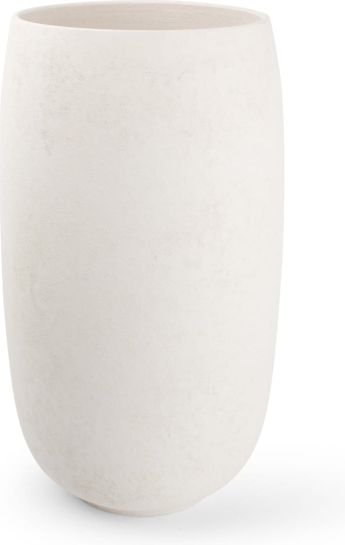 Salt&Pepper Vaas 24xH42cm recht wit Bullet