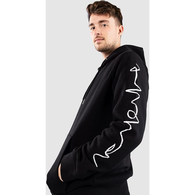 Poetic Collective Crayon Arm Zip Hoodie zwart