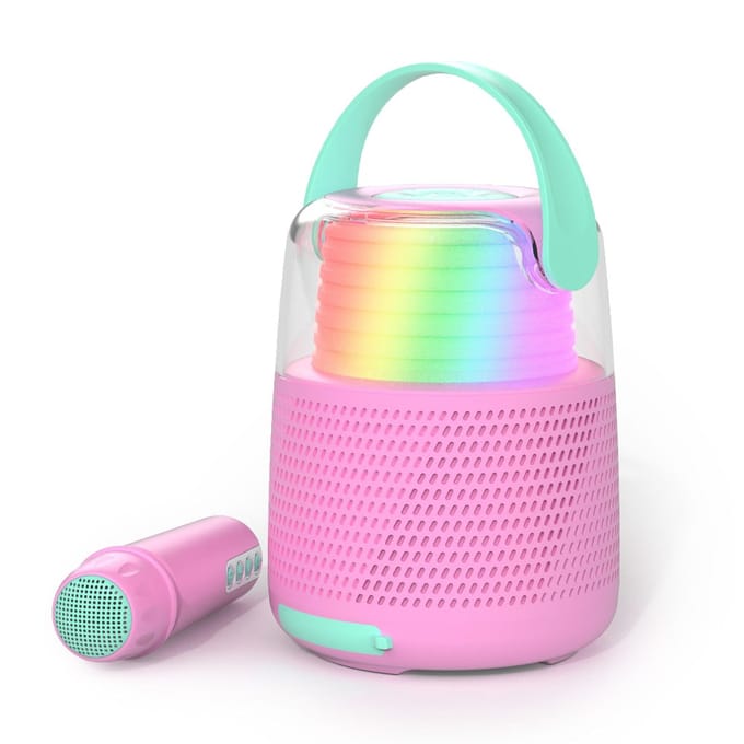 MOB Speaker Karaoke Kit Mic Rosa