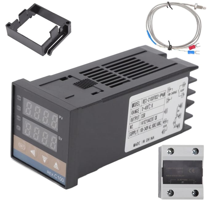 PID Thermostaat Temperatuurregelaar Set 0?400 celsius  Kippenhok Temperatuurregelaar met gray