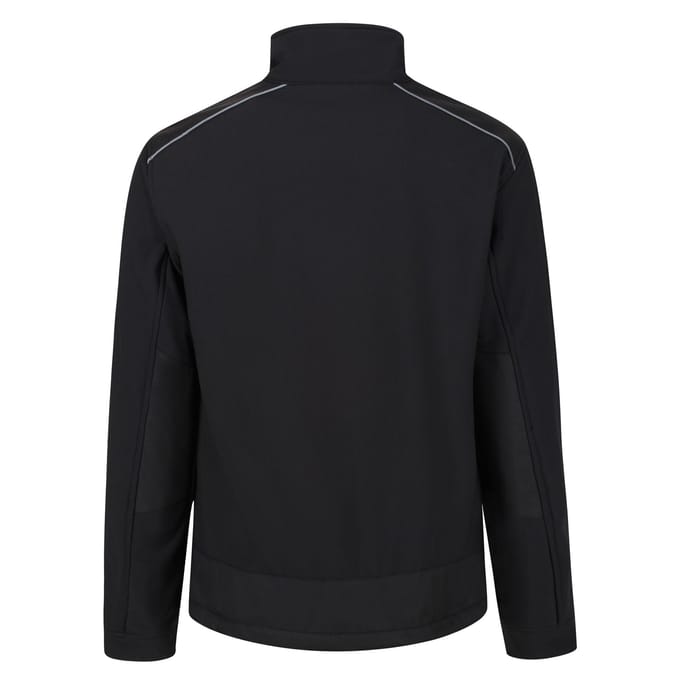 Regatta Heren Zandstorm Werkkleding Softshell Jasje (Zwart/Zwart)