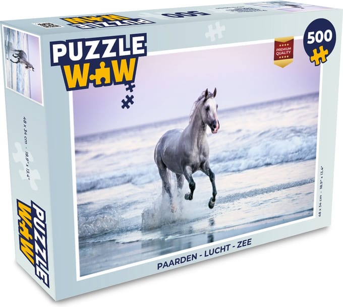 Puzzel Paarden - Lucht - Zee - Legpuzzel - Puzzel 500 stukjes