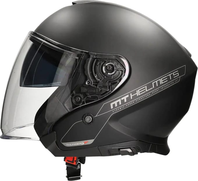 MT Helm Thunder III Jet mat zwart maat S