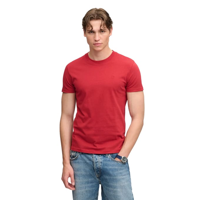 Superdry Sd &amp; co Logo Geborduurde T-shirt Red Grootte: M